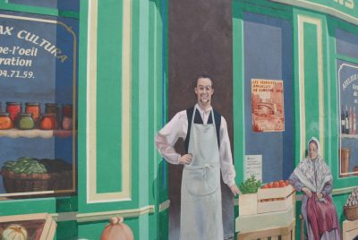 Correns - particolare di un murales